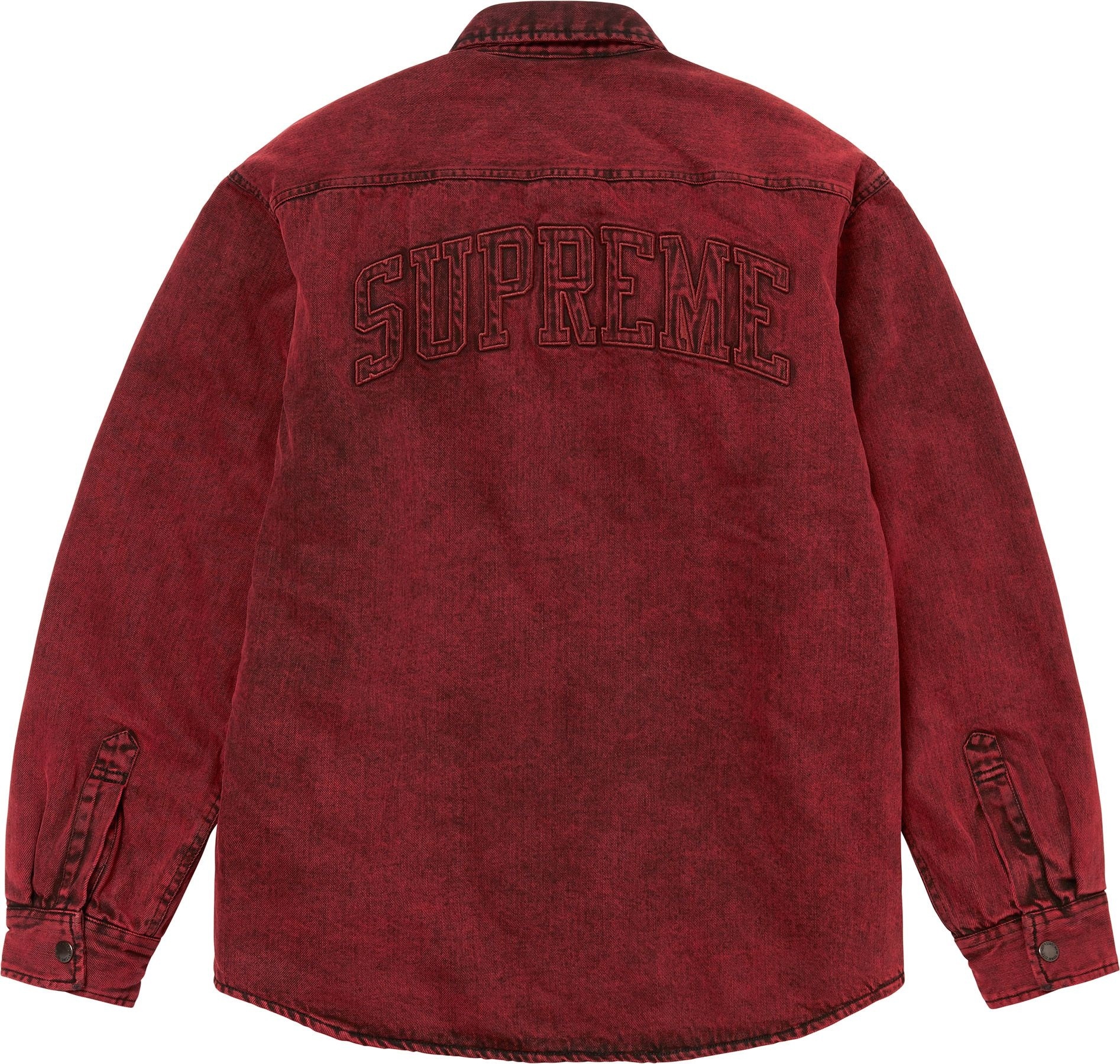 Faux Shearling Lined Work Shirt view 16
